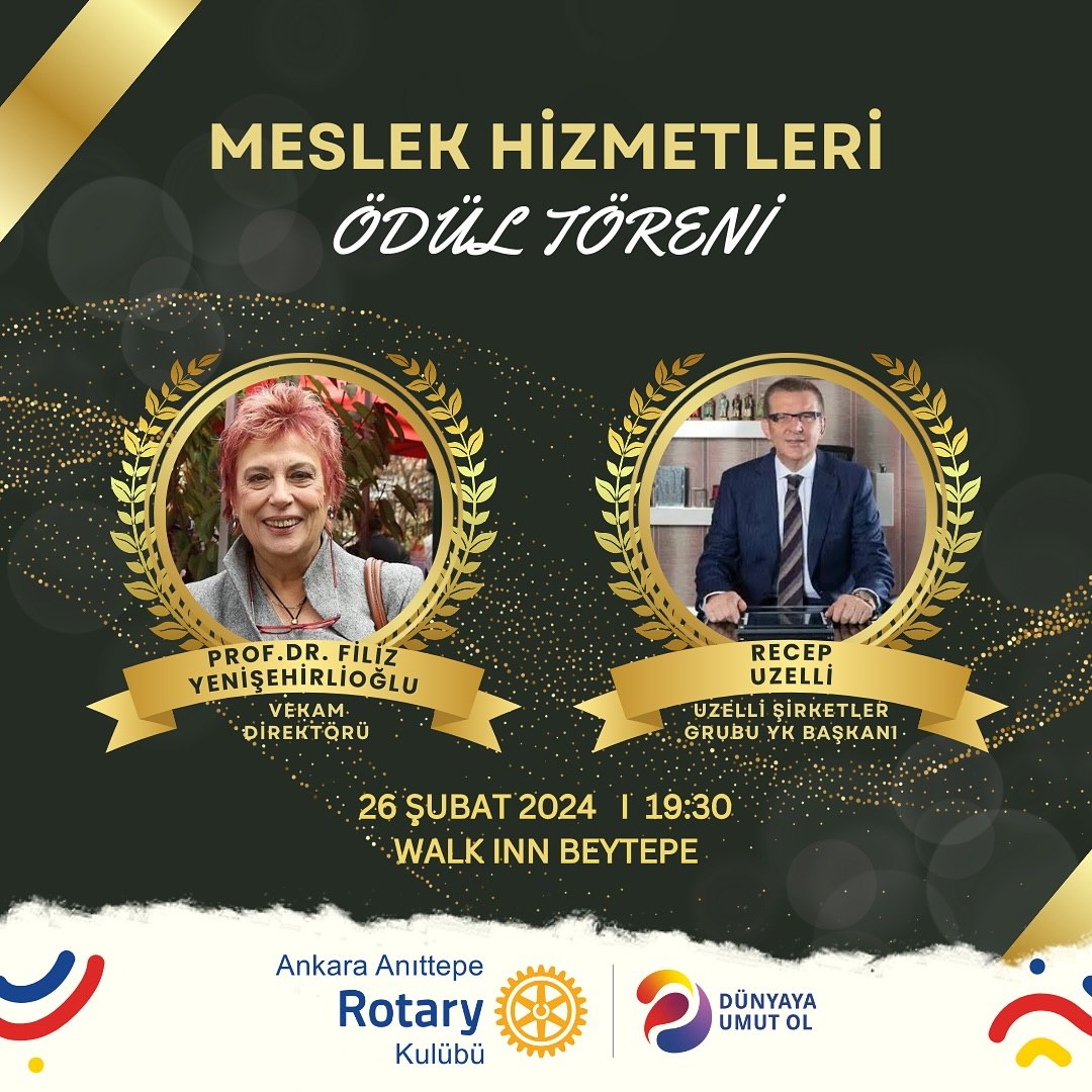 Prof.Dr. Filiz Yenişehirlioğlu ve Recep Uzelli'ye takdim edeceğiz