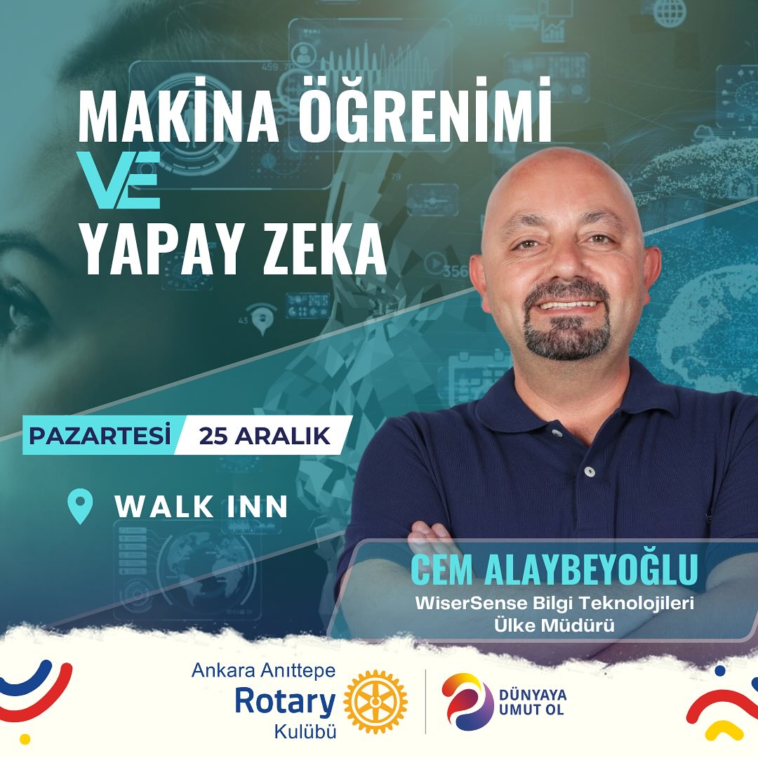 Konuşmacı konuğumuz Wiser Sense Ülke Müdürü Cem Alaybeyoğlu olacaktır