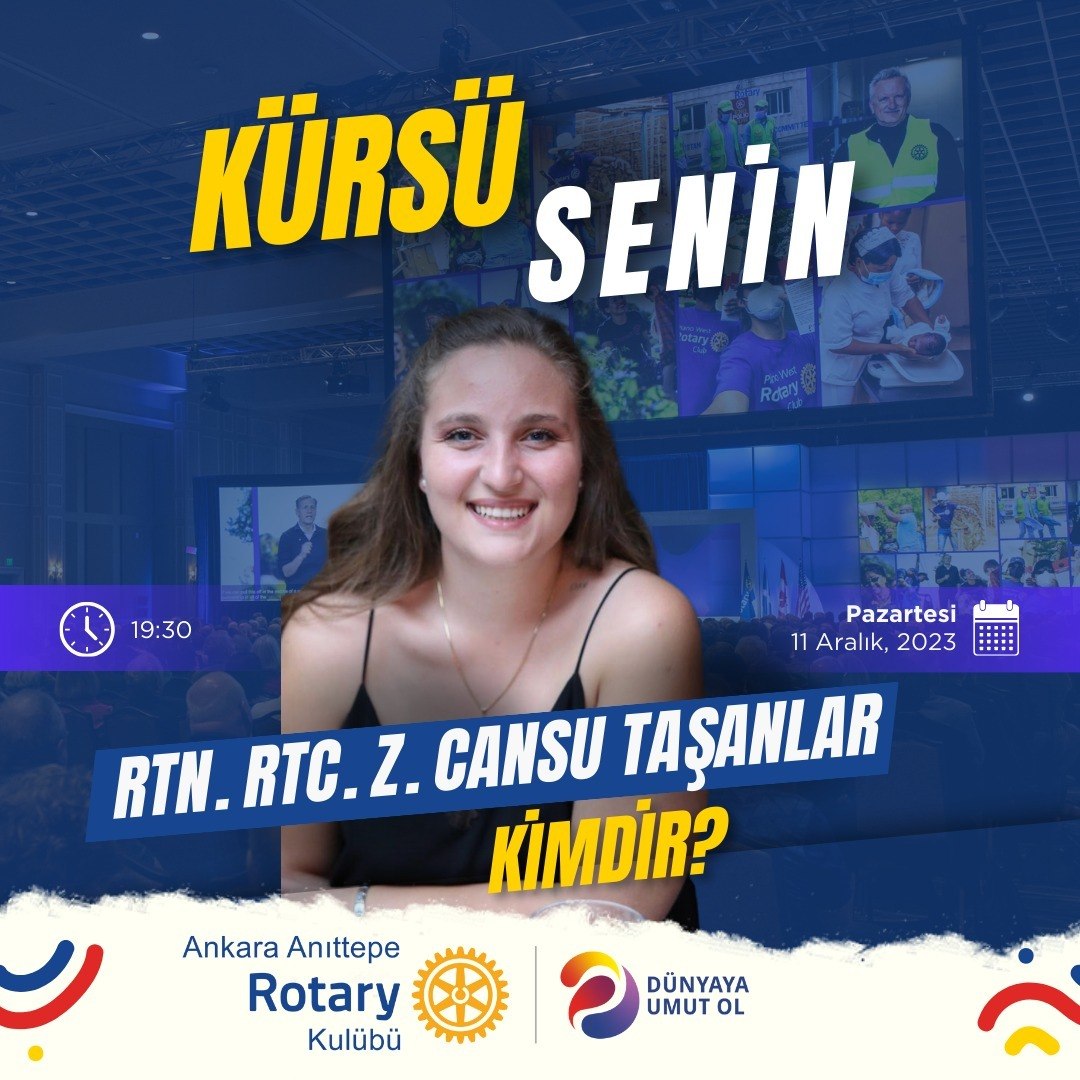 Yakından tanımayı amaçladığımız Kürsü Senin etkinliğinde Rtn. Rtc