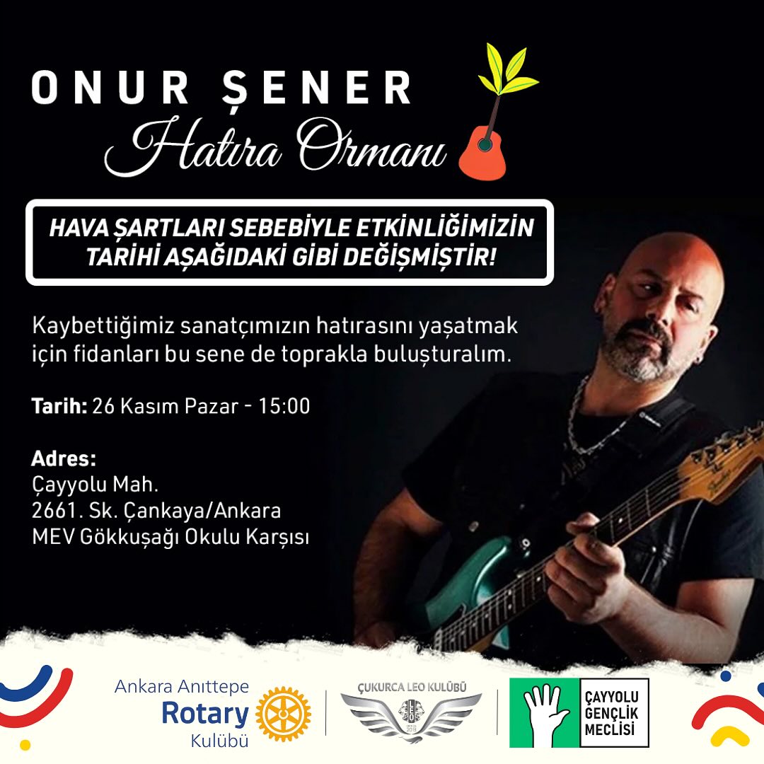 !!!Etkinlik tarihimiz ertelenmiştir!!