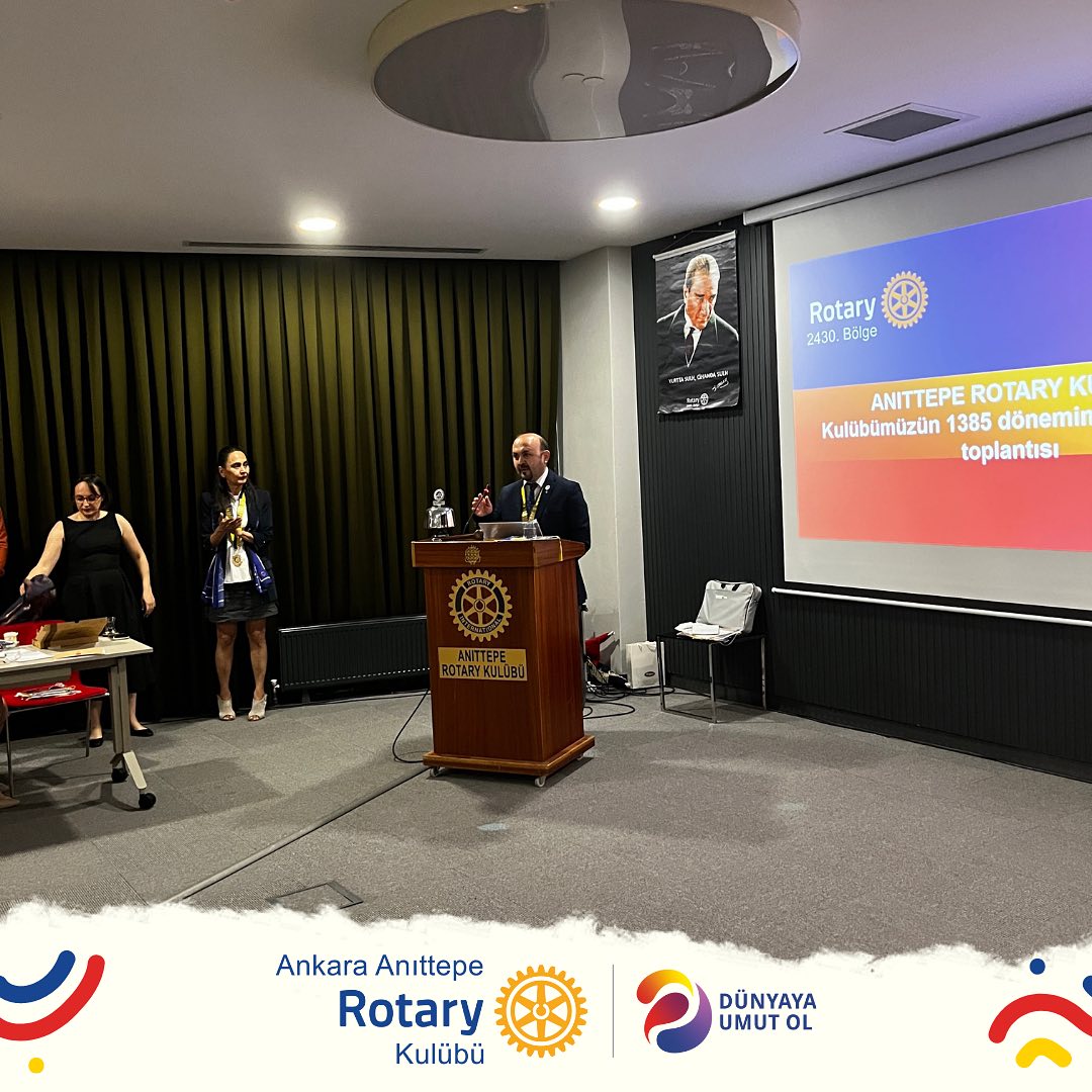 Kulübümüzün 1385. Dönemin 1. Toplantısını Ankara Tandoğan Rotary Kulübü ve Ankara…