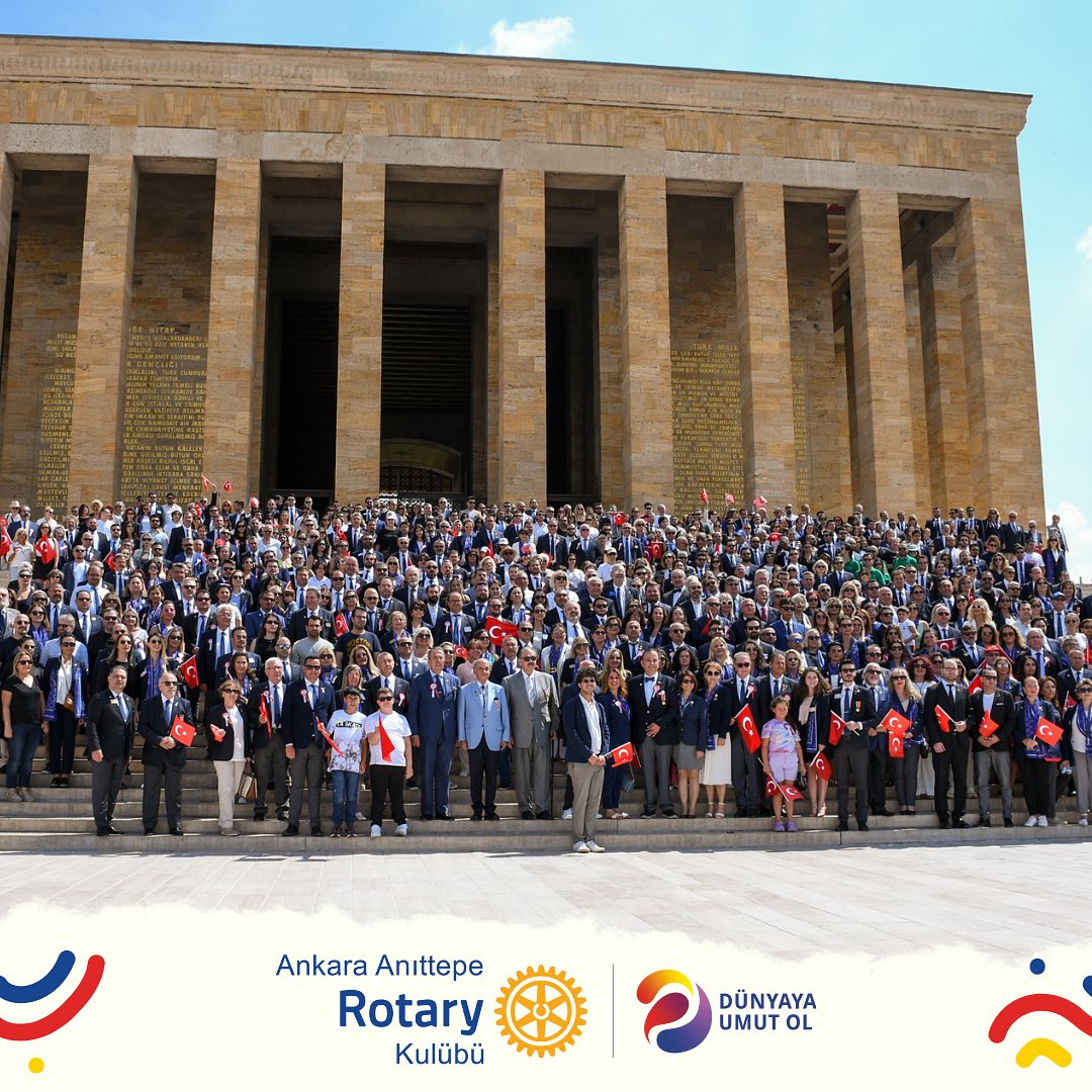 Türk Rotaryenleri olarak 2023-24 Dönem açılışı sebebiyle Anıtkabir ziyareti…
