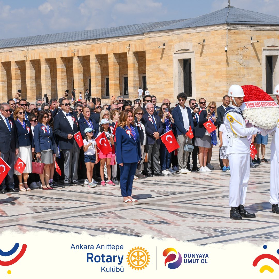 Türk Rotaryenleri olarak 2023-24 Dönem açılışı sebebiyle Anıtkabir ziyareti…