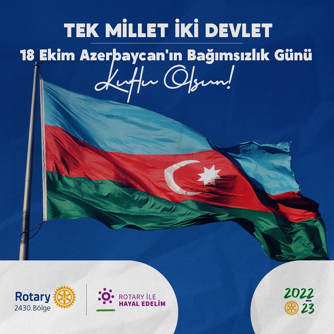 Azerbaycan’ın bağımsızlık günü kutlu olsun