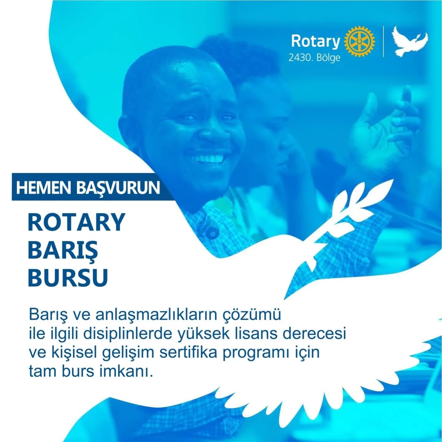 Rotary Barış Bursu için başvuru süreci başladı!