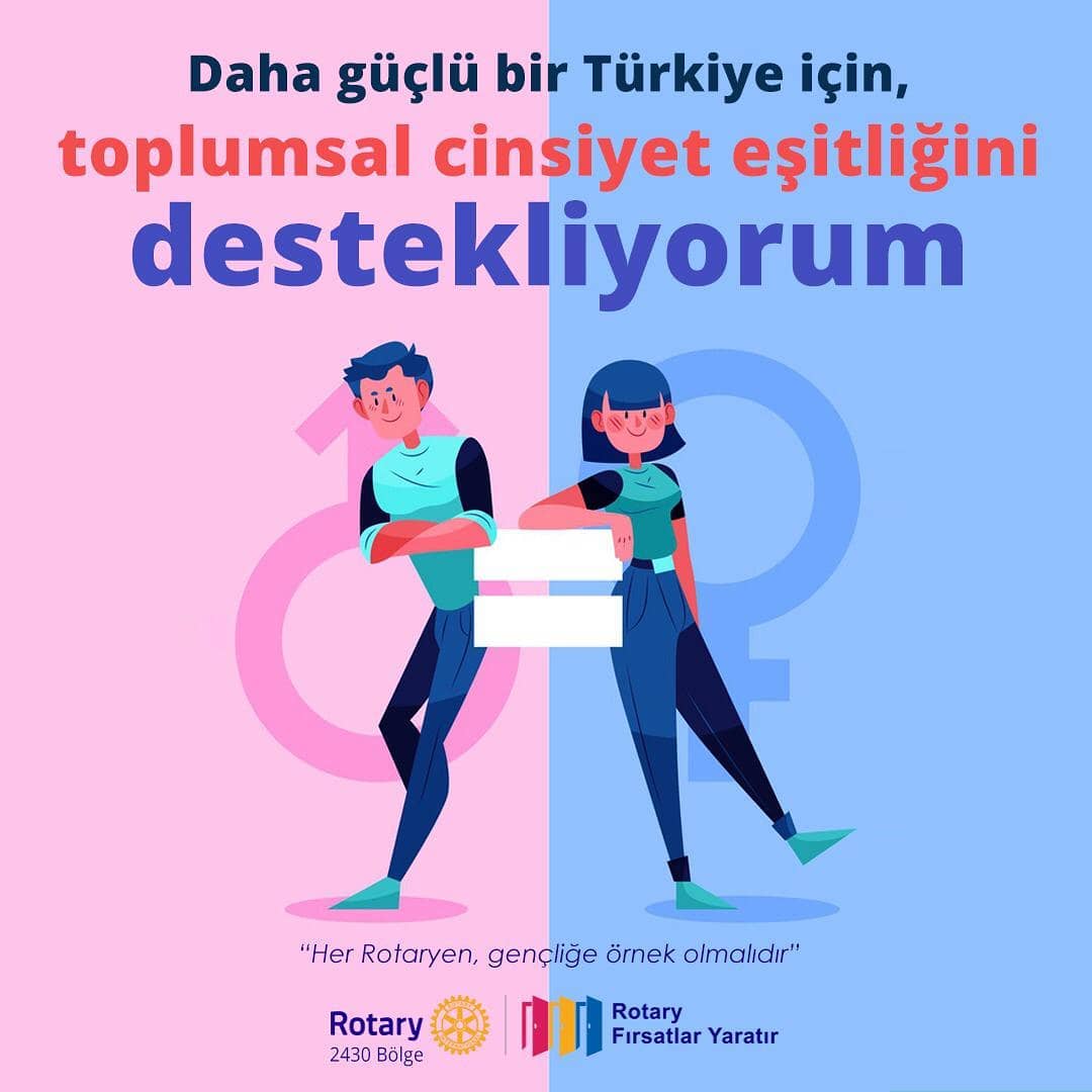 Daha güçlü bir Türkiye için, toplumsal cinsiyet eşitliğini destekliyorum