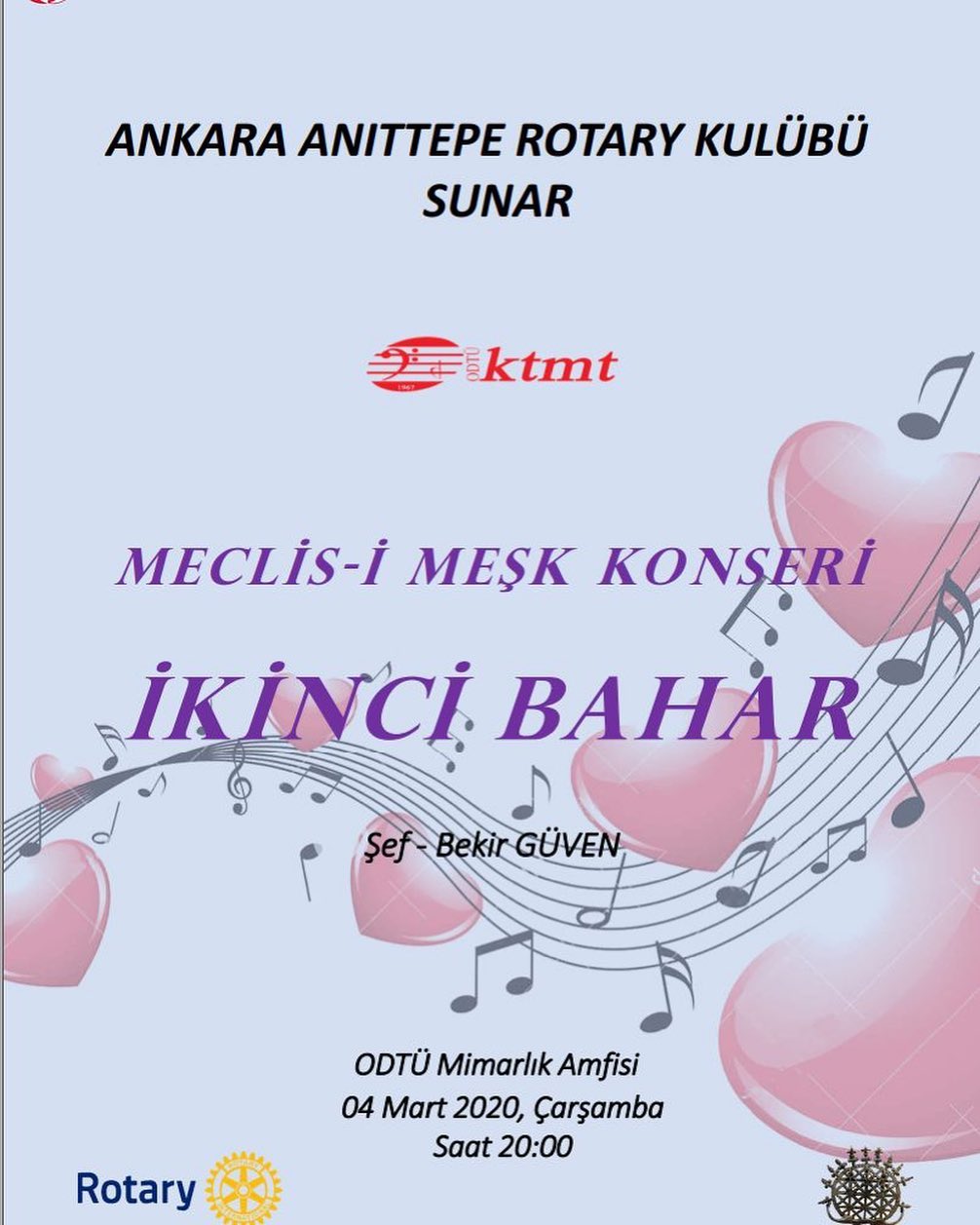 SON OLAYLAR NETİCESİNDE KONSERİMİZ İLERİ BİR TARİHE ERTELENMİŞTİR