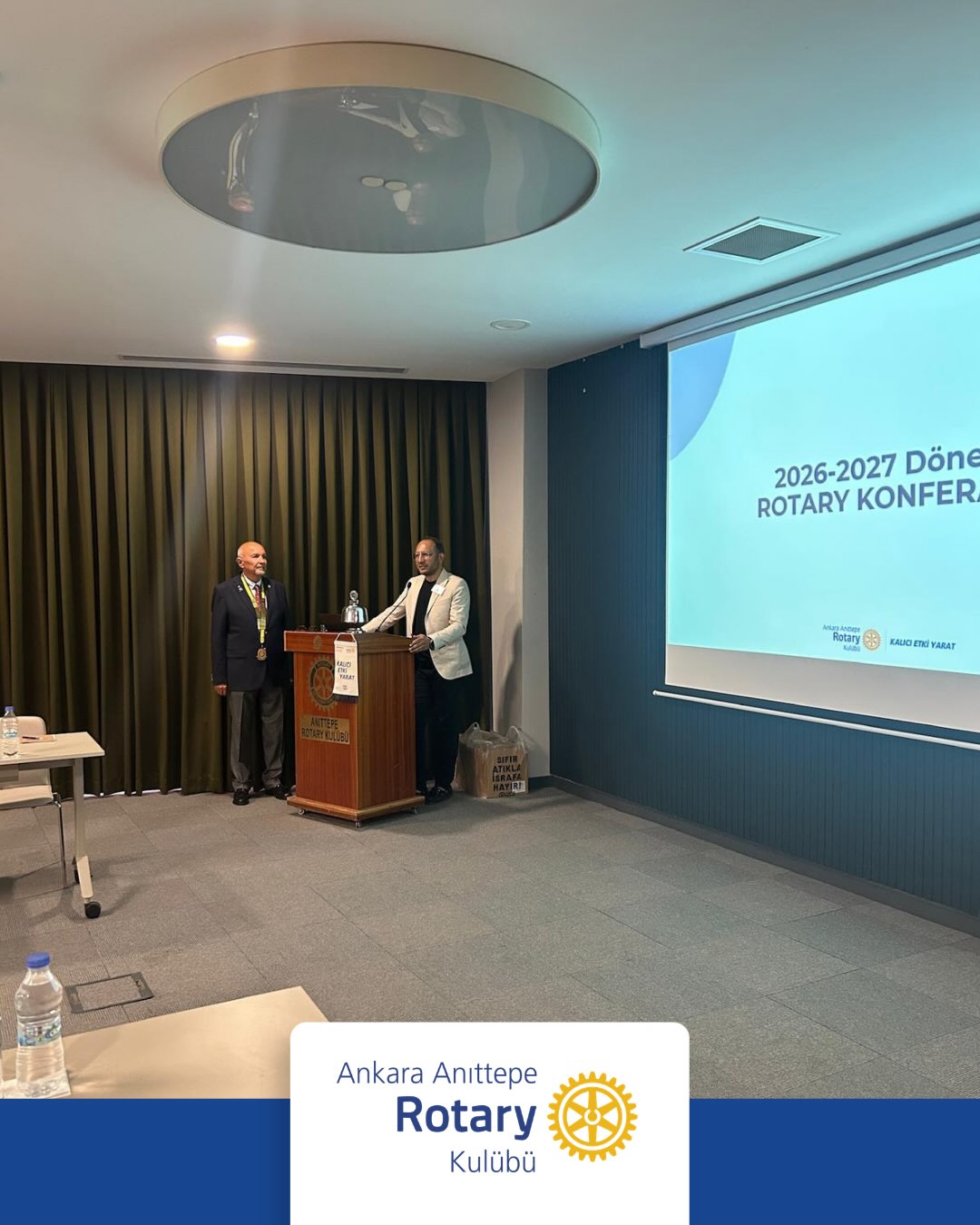 Ankara Anıttepe Rotary Kulübü olarak dönemin 3