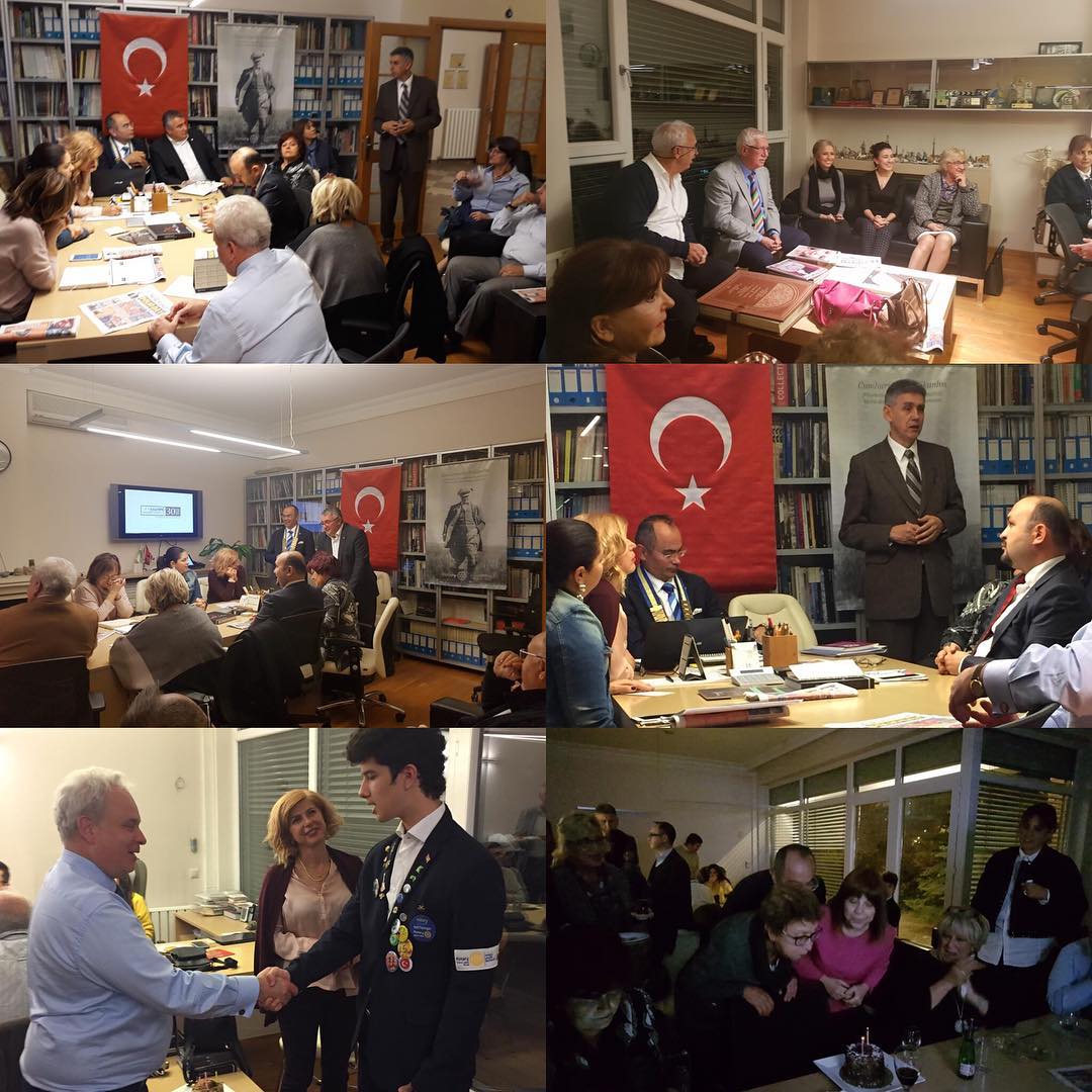 Kıymetli eşi Prof. Dr. Sayın Zeynep ULUDAĞ’ın işyerinde yaptık