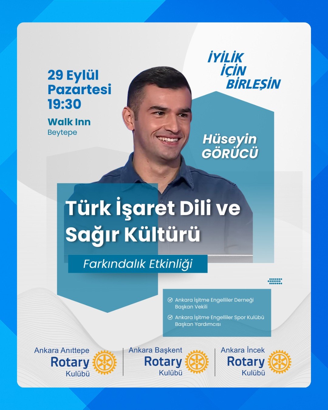 Ortak toplantımızda Sn. Hüseyin GÖRÜCÜ'yü konuk edeceğiz