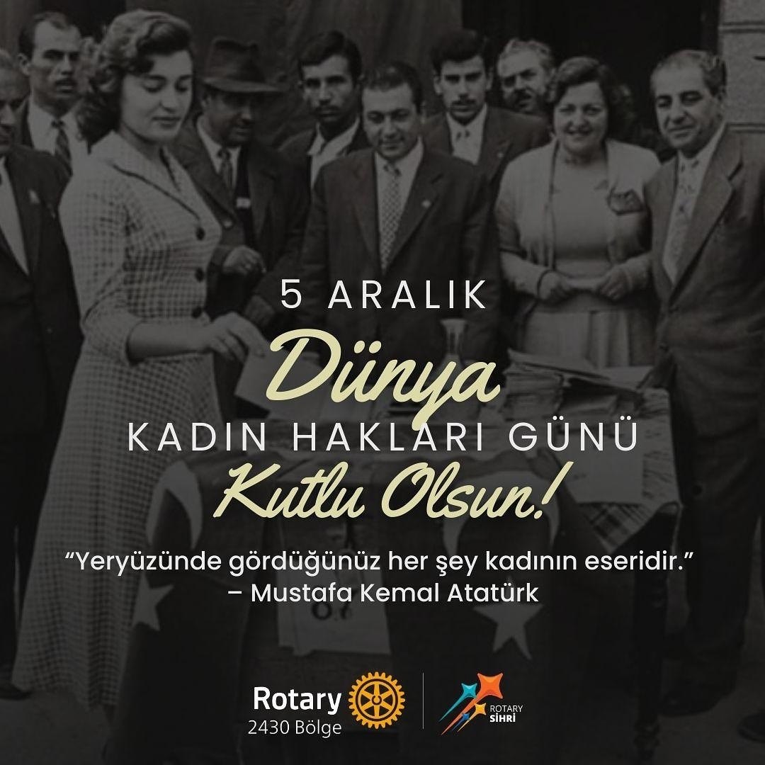 5 Aralık Dünya Kadın Hakları Günü kutlu olsun